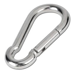 Carabiner "BGS" - Dimension 100 x 10 mm - Chromium Plated