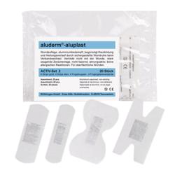 Activ-set 2 Aluderm ®-ALUPLAST-contenuto 20 pz-assortimento elastico