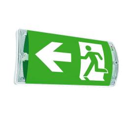 Safety / escape sign luminaire T-LUX CLASSIC - vandal-proof - polycarbonate housing - single battery version or central supply - different versions