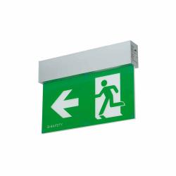 Escape sign luminaire L-LUX STANDARD - aluminum housing - single battery version or central supply - different versions