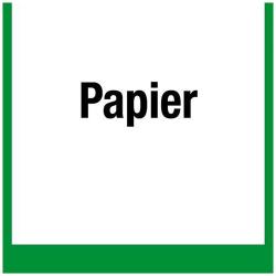 Umweltschild "Sammelbehälter für Papier" - 5 bis 40cm