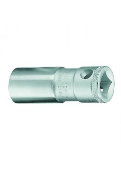 Spark plug socket - with retaining spring - 3/8 and 1/2 square drive