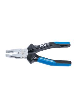 Combination pliers - with facet and cutter - Length 180 mm - Chrome plated high gloss - Made in Germany