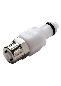 CPC Kupplung - NW 3,2 mm - POM oder PP - Vaterteile - mit und ohne Ventil - Schlauchnippel mit Schlauchverschraubung - verschiedene Ausführungen