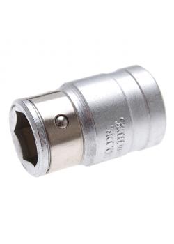 Adapter with retaining ball - for 1/4 mm bits - Chrome Vanadium steel