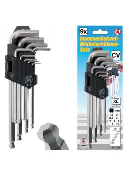 Allen - Hex Wrench Set - tête sphérique - 1,5-10 mm - 9 pcs