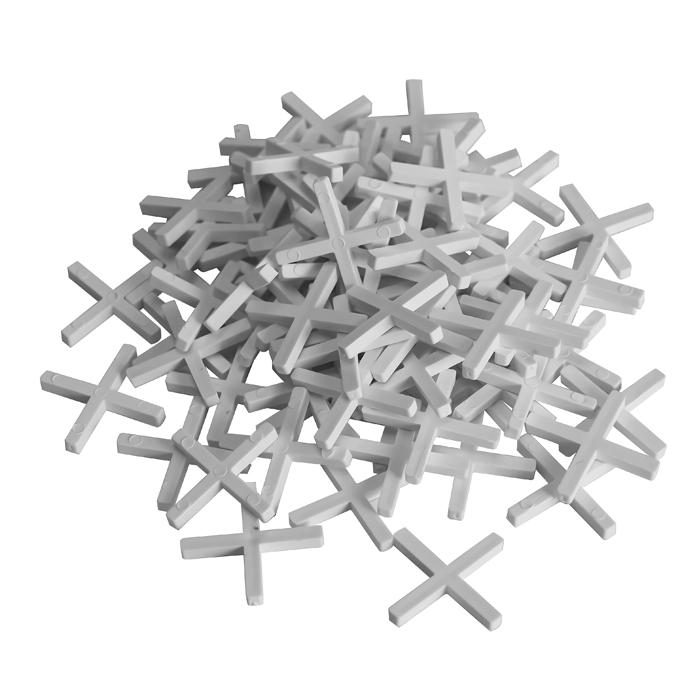 croix de tuiles - Verleghilfe pour les carreaux - tailles 2 à 4 mm - plastique - 250 pièces