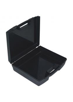 Boîte à outils - polypropylène - vide - couleur noir - 280 x 240 x 77 mm