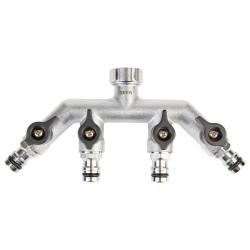 GEKA® plus - Four-way valve - Chrome-plated brass - Push-fit system - Female thread G3/4 - PU 1 piece - Price per piece