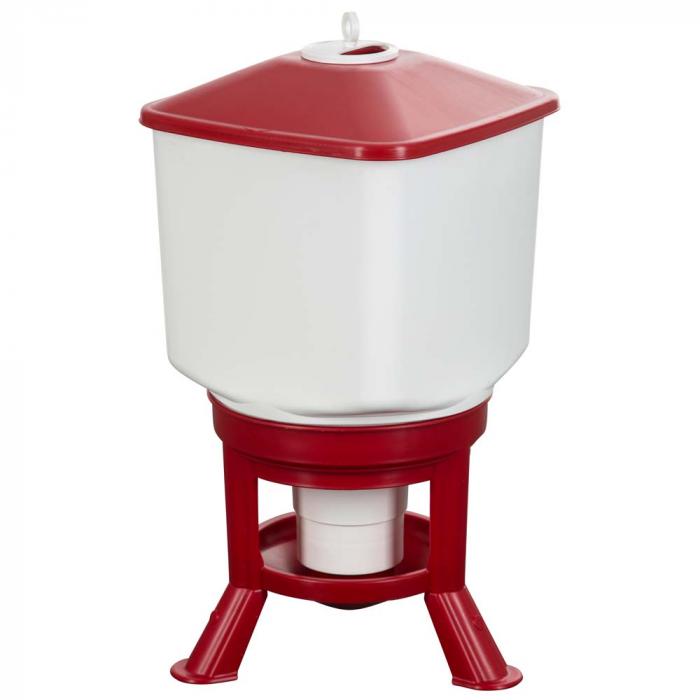 Poultry drinker Kubic - food safe - 40 to 50 l - red/white - price per piece