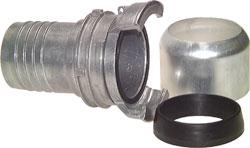 Raccord Guillemin à douille annelée avec verrouillage - acier inoxydable - pour tuyau composites Ø 53-83 mm