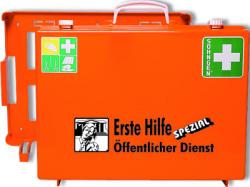 First aid case - "SPECIAL" - for various application areas - filled - filling according to DIN 13157