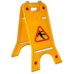 Stojak ostrzegawczy - Niebezpieczeństwo poślizgnięcia się - żółty