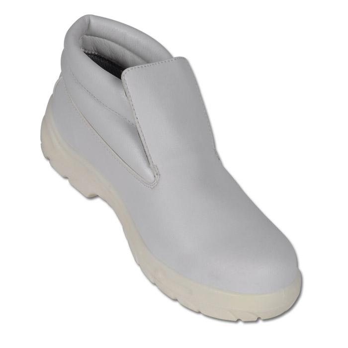 Slippers støvler "Lesi" - skaft fra mikrofiber - farve hvid - standard EN ISO20345 S