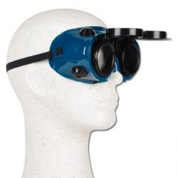 Schweißer-Schutzbrille "BGS" - farblose Scheiben - klappbarer Blendschutz