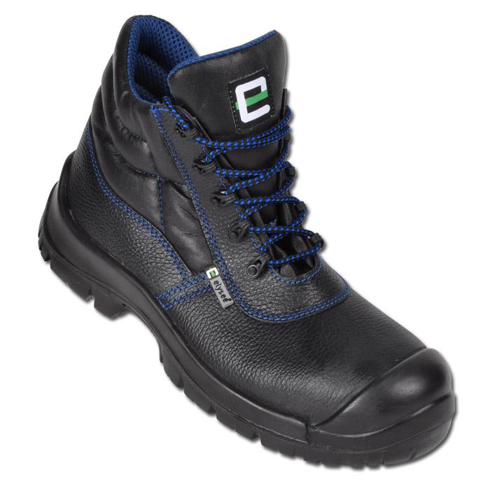 Arbetskängor - läder - svart/blå - EN ISO 20345 S3