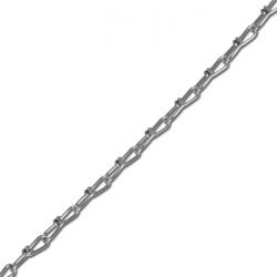 Knyttet kæde i rustfrit stål - rustfrit stål - diameter 2 til 2,5 mm - længde pr. Bundt 30 m - pakke på 30 m - pris pr. Rulle \ n