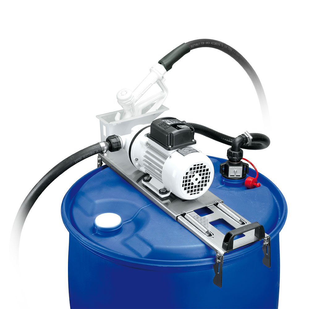 Set di rifornimento con pompa a barile AdBlue® DRUM/DRUM PLUS - con pompa a membrana autoadescante - ugello manuale o automatico