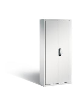 C+P Magazinschrank - mit Sichtlagerkästen - Stahl - hellgrau - Serie 13 - H 1690 x B 700 x T 300 mm