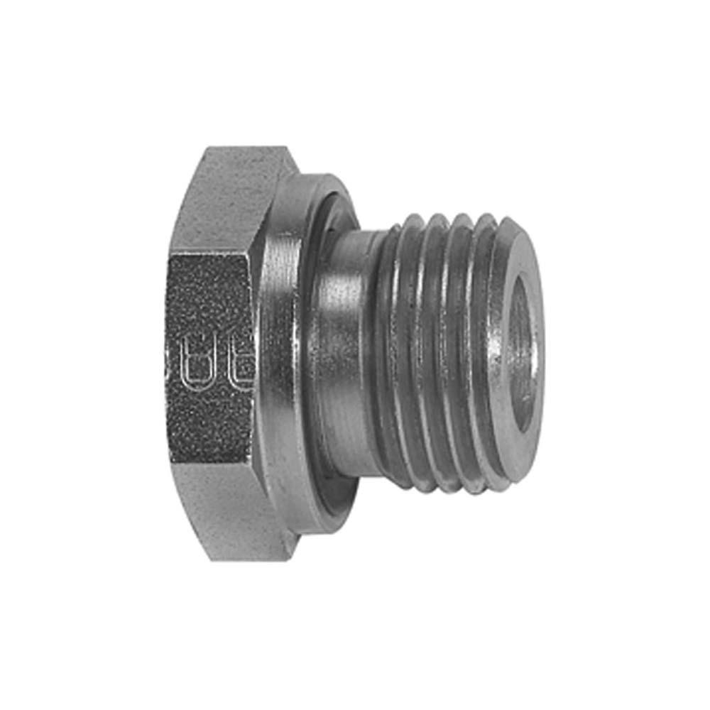 Short changeover reducer - soft-sealing - G1/2 to G1 - PN max. 630 bar - galvanized steel - DIN 2353