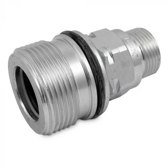 Screw coupling series SK-VSV - socket - steel chrome-plated - DN 38 to 40 - external thread - PN to 350