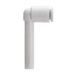Vinkelkoppling hög KQ2W - PBT/PP - 360° svivel - Slang Ø 3,2 till 12 mm - Förpackning med 5 eller 10 stycken - Pris per styck
