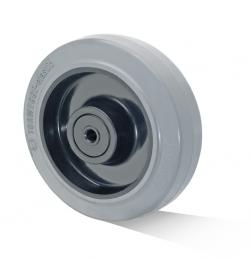 Elastisk solid gummi hjul - kapacitet op til 350 kg - hjul-Ø 200 mm