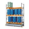 Pallet rack PR 27.37 - for 9 Euro or 6 chemical pallets - with 3 storage levels - different versions