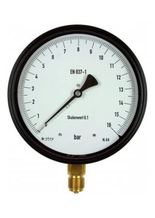 Presisjonsskive manometer - typen NS160 - nøyaktighet klasse 0.6 i henhold til DIN EN 837-1