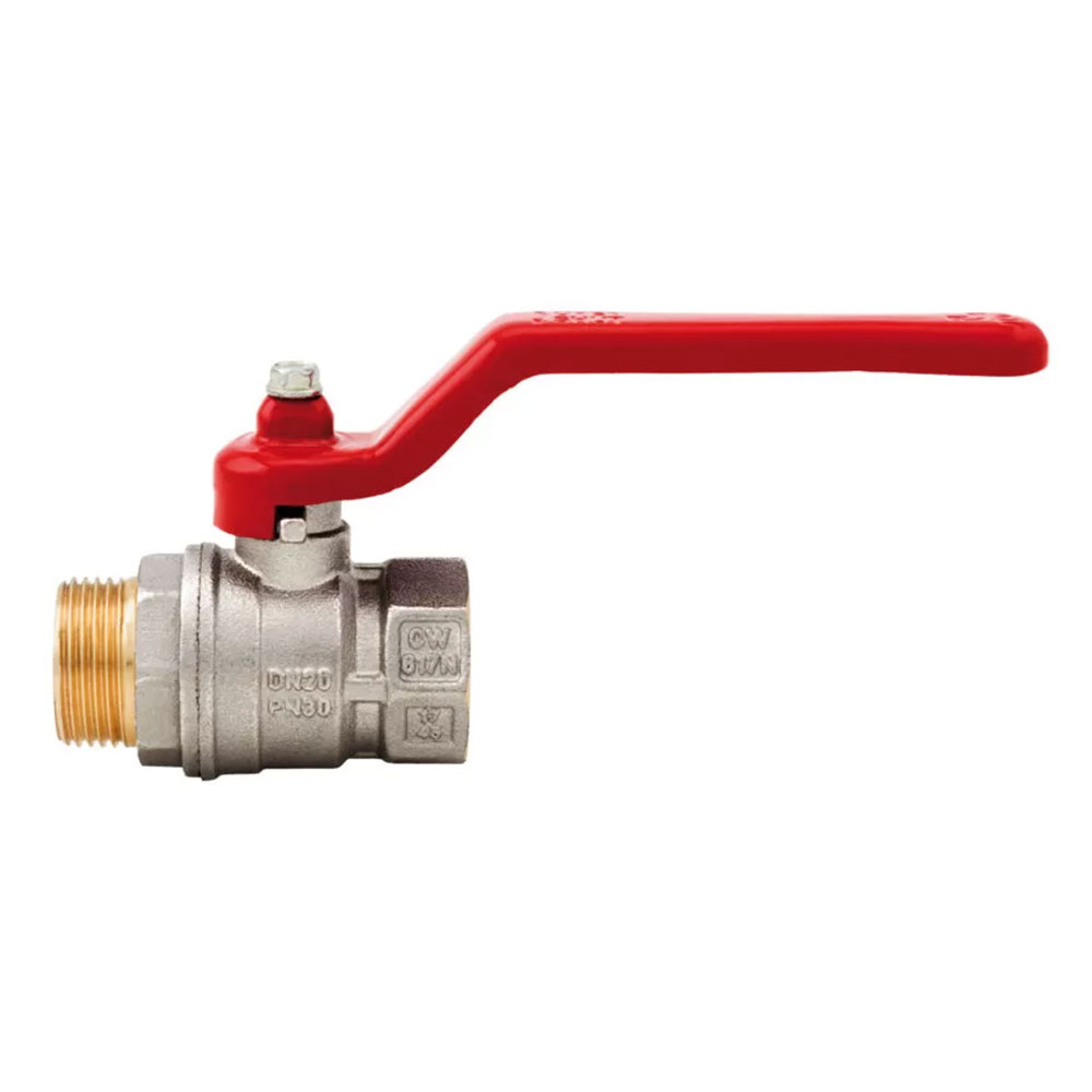 Ball valve - Brass - 2-way F/F or M/F thread G 1/2" to G 4" - DN 15 to DN 100 - PN 0 to 30