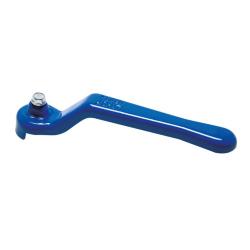 Combi handle for ball valve - blue - galvanised and painted steel - combi size 1