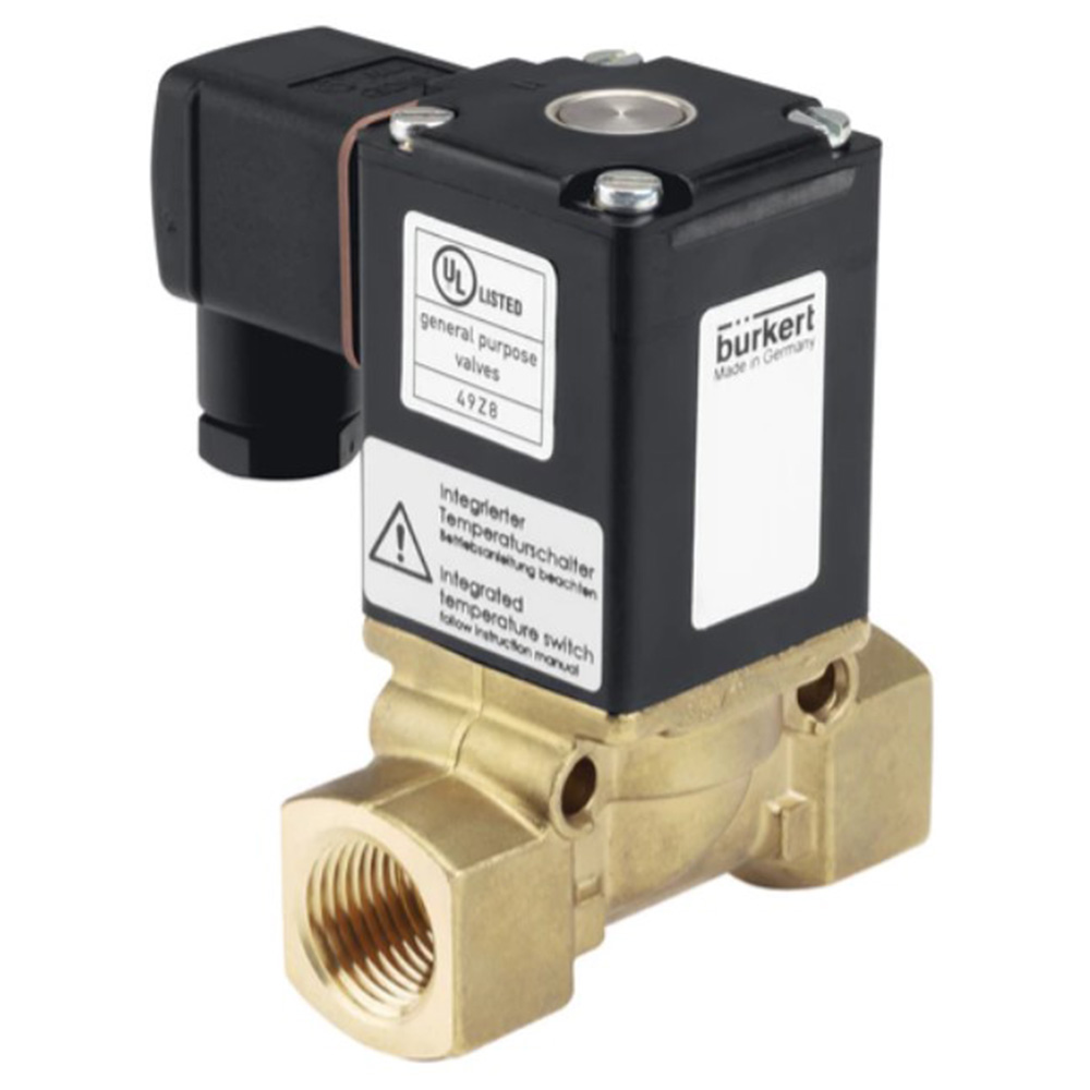 2/2-way Solenoid Valve - Type 0290 - servo-assisted - brass or stainless steel - 0 to 16 bar - NW 12 to 50 - 24 to 230 V