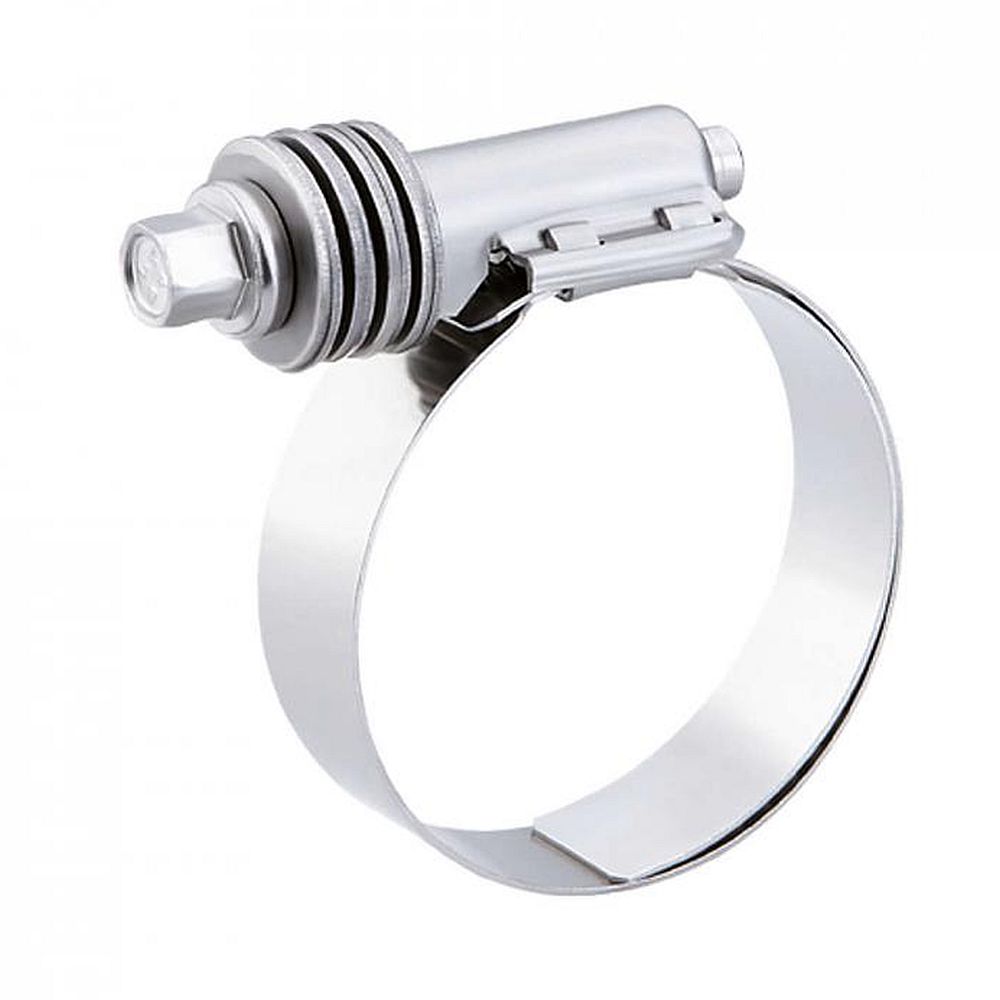 High-performance worm drive clamp BREEZE HKF - Clamping range-Ø 45 to 168 mm - Stainless steel 1.4016 - Width 15.8 mm