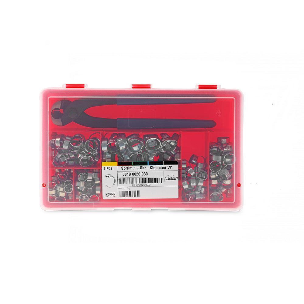 WGCD Kit 70 Fascette Stringitubo In Acciaio Inox 304 Con Pinza, Diametri 7-21 Mm, In Cassetta