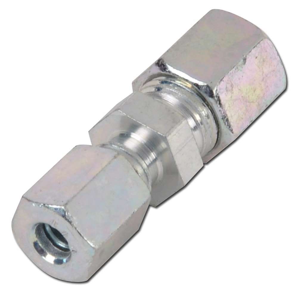 Straight Reducing Fitting - Series LL - Galvanized steel - Outer tube-Ø 4 to 8 mm - PN 100