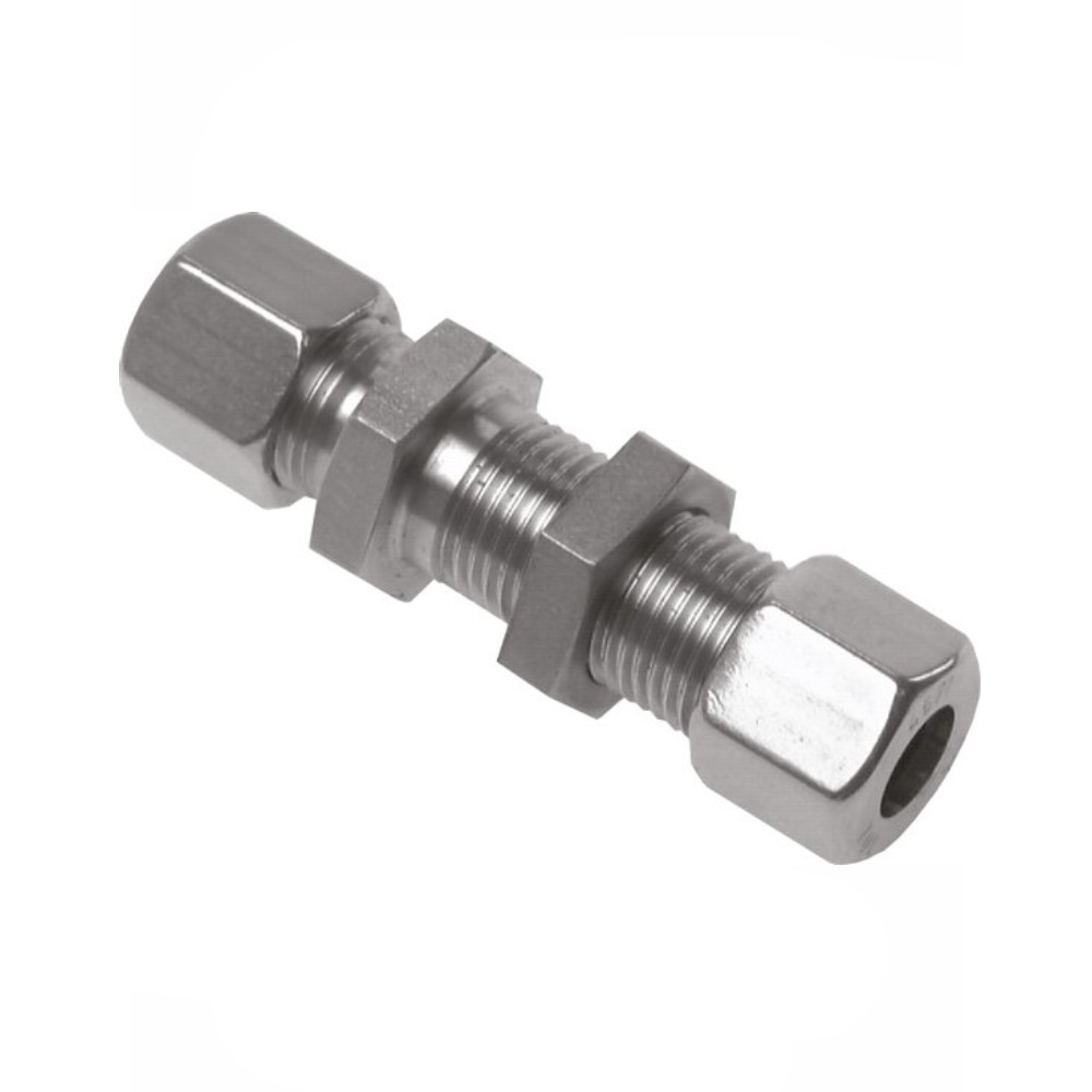Straight bulkhead fitting - S series - stainless steel 1.4571 - tube-Ø outside 6 to 38 mm - PN 315 to 630