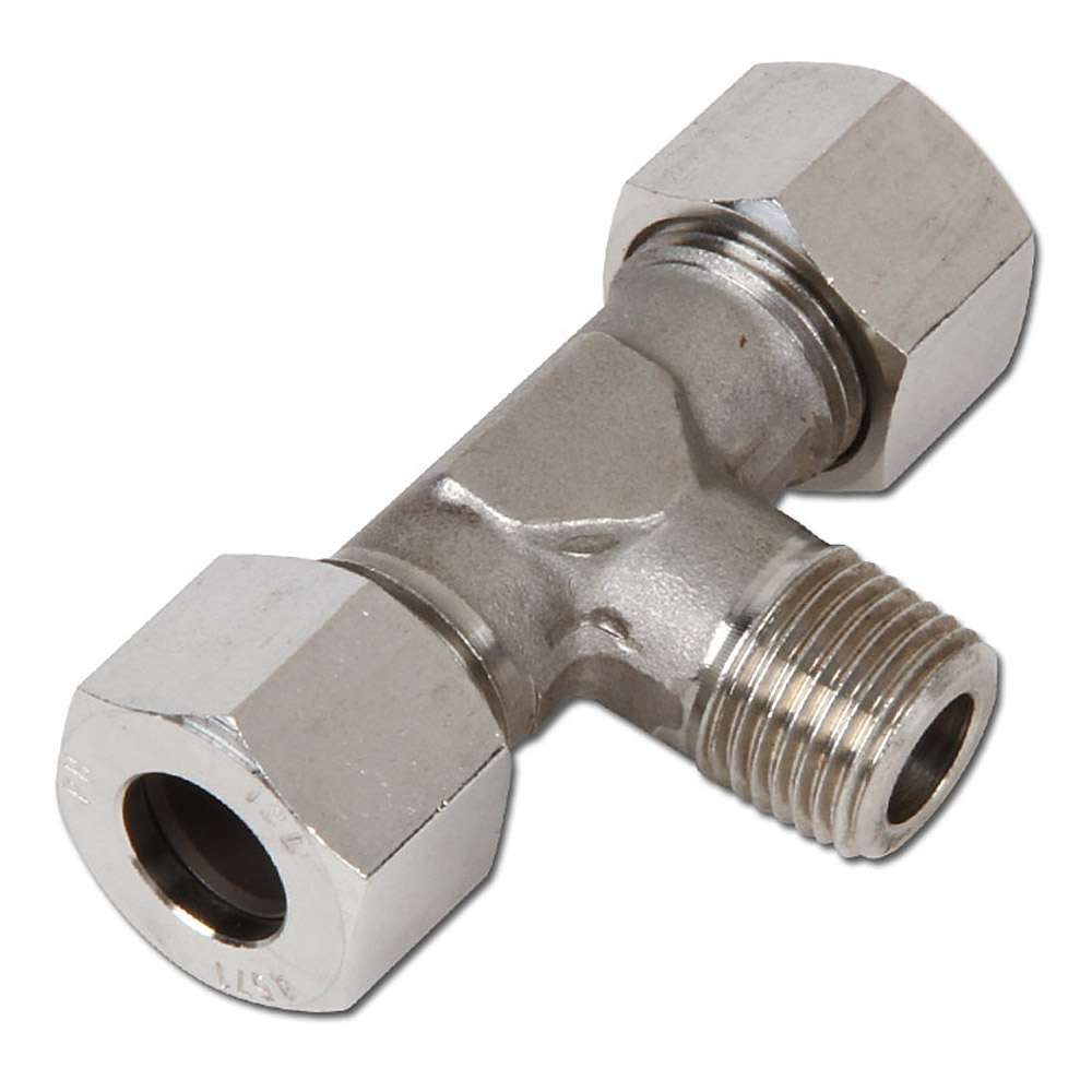 T- screw-in connection - VA - metric - for pipe diameters 6 - 18 mm