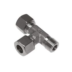 Connessione a vite a L - serie S - acciaio inox 1.4571 - tubo Ø 6 a 16 mm - con. AG R 1/4 "a R 1/2" - PN fino a 630