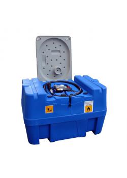 Mobil Bränsletank - 400 liter - för diesel - pump 40 l / min 230 V - med låsbart lock