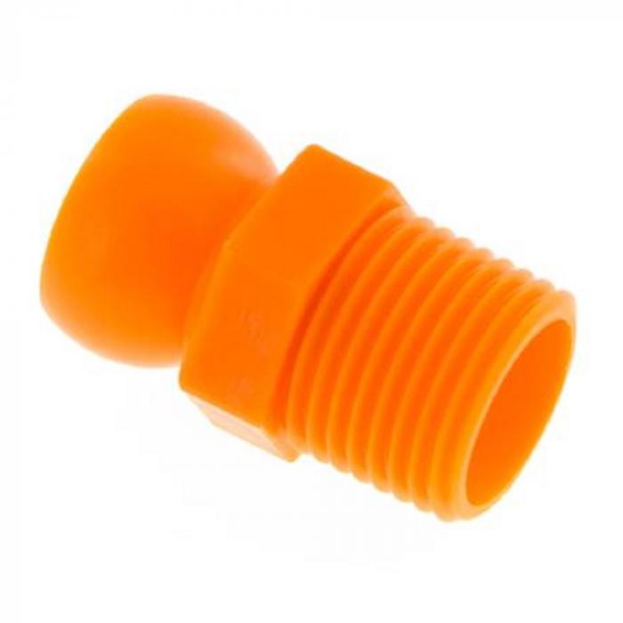 Threaded piece - R 3/8 "or R 1/2" - for jointed hose 1/2 "