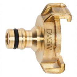 GEKA® plus - Plug-in system transition piece - brass - with claw and plug - DVGW - PU 1 piece - Price per piece