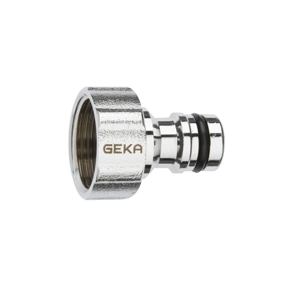 GEKA® pluss krankopling - plug-in system - forkrommet messing - IG G1/2 til IG G1 - pris pr stk.