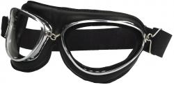 Fliegerbrille - Schützt vor Fahrtwind - schwarz, dunkelbraun, dunkelgrün
