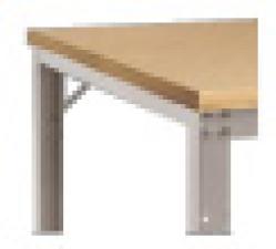 Arbetsbord - limträ 22 mm "Multiplex natur" - höjd 760-870 mm