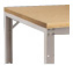Arbetsbord - limträ 22 mm "Multiplex natur" - höjd 700-1000 mm