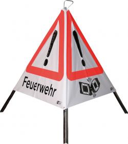 Warning pyramids - 3 sided - folding signals - different imprints