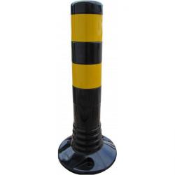 Bollard - PUR - flexible - 450 mm - réfléchissant - jaune / noir