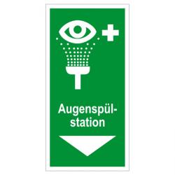 Rettungszeichen "Augenspülstation" 10x20cm/20x40cm