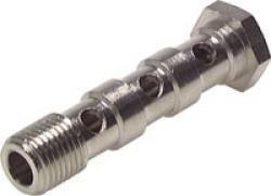Hollow-Core Screws Threefold For CV-Quick Unions - Nickel-Plated Brass