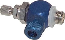 Choke Ball Valve - Adjustable Supply Air - With Knurled Screw And Counter Nut -